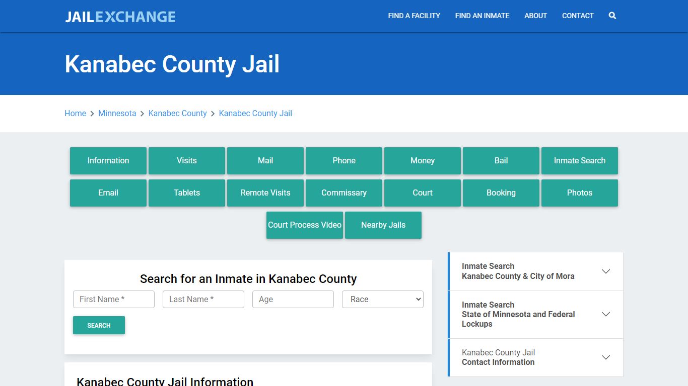 Kanabec County Jail Roster Lookup, MN, Inmate Search